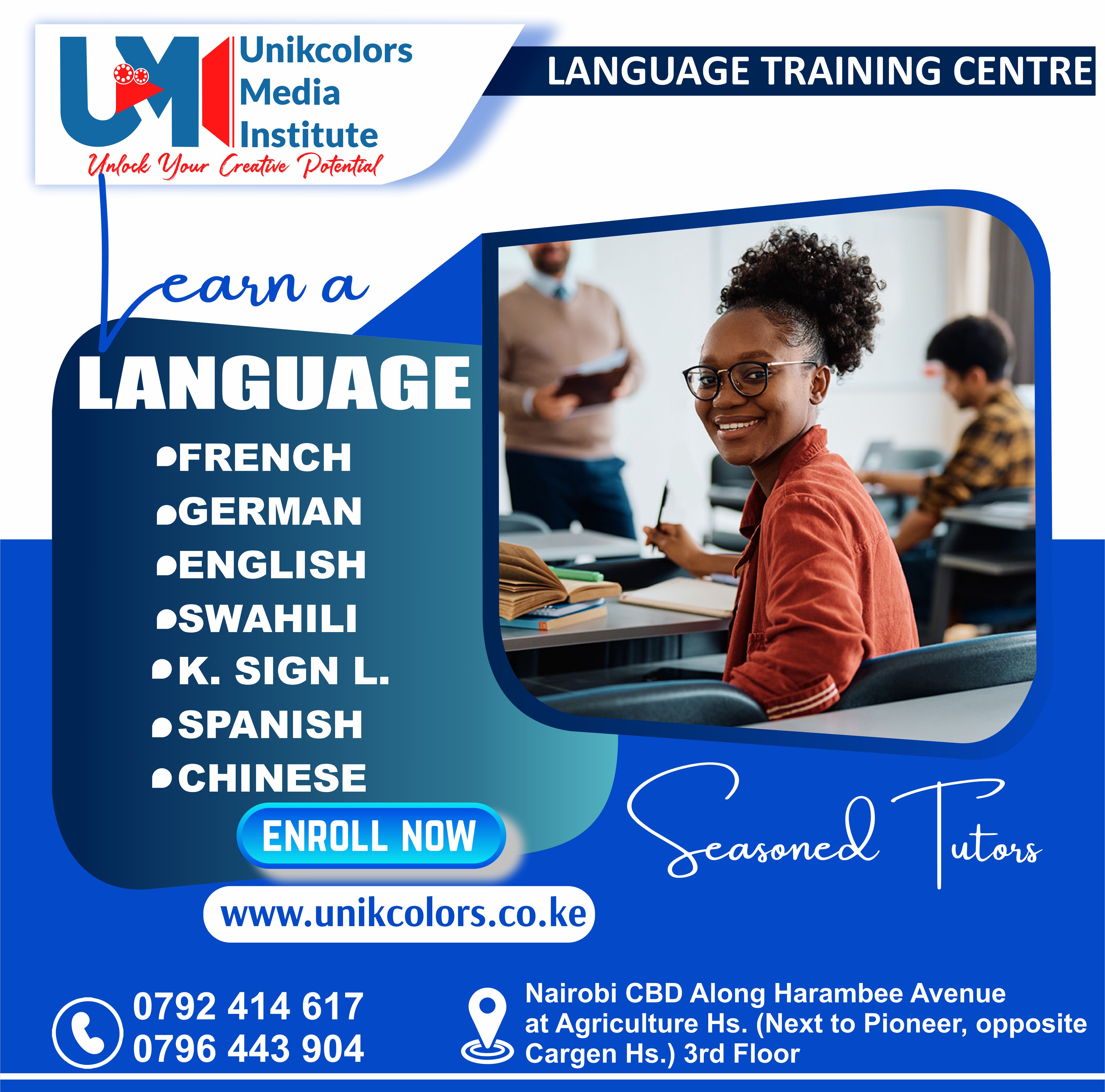 LANGUAGE TRAINING CENTRE - GERMAN | ENGLISH | FRENCH | CHINESE | SPANISH | SWAHILI | KENYA SIGN LANG